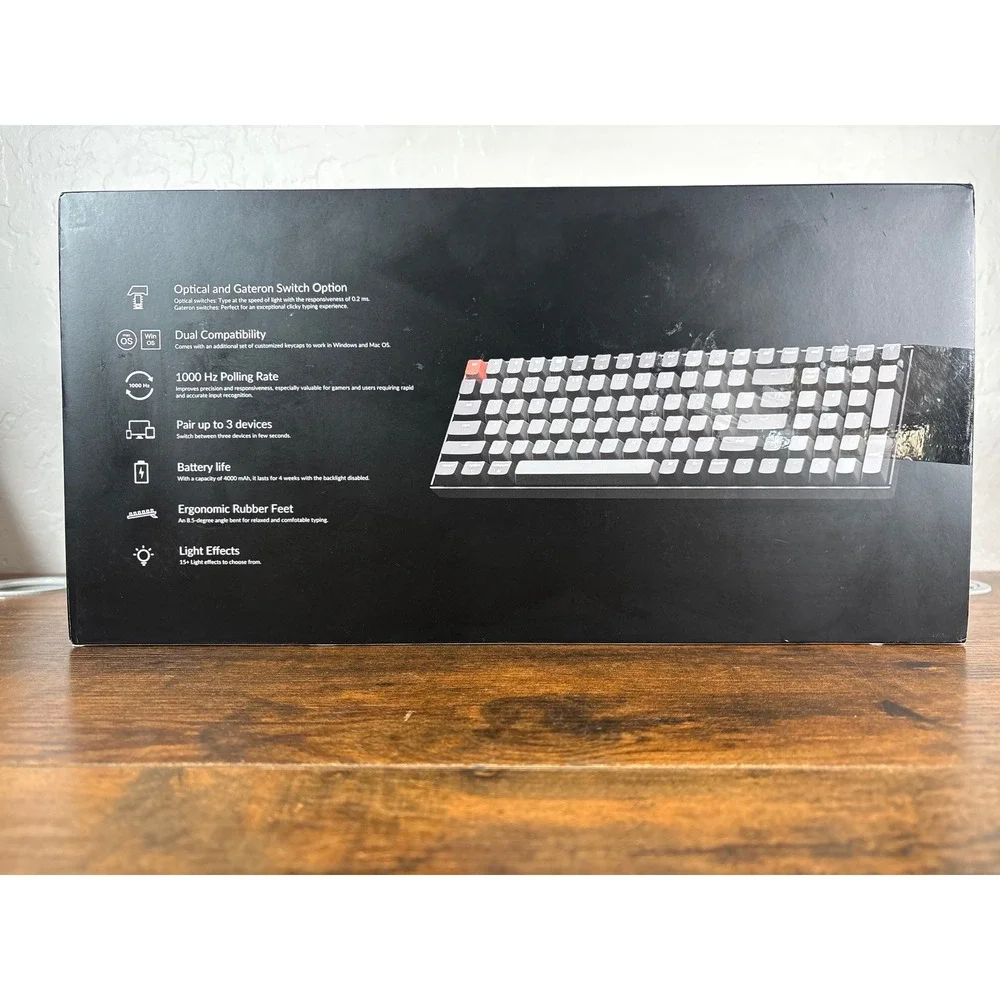 Keychron K4 V2 96% Wireless Mechanical Keyboard Brown Tactile Switch K4-A3-AZ